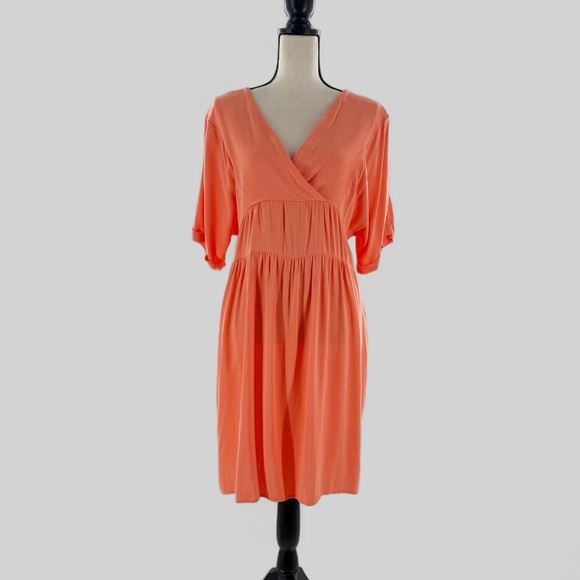 Joseph A. Bright Orange Dress Size Medium - Picture 6 of 7